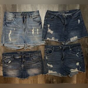 Women’s Jean Shorts lot of 4 pairs